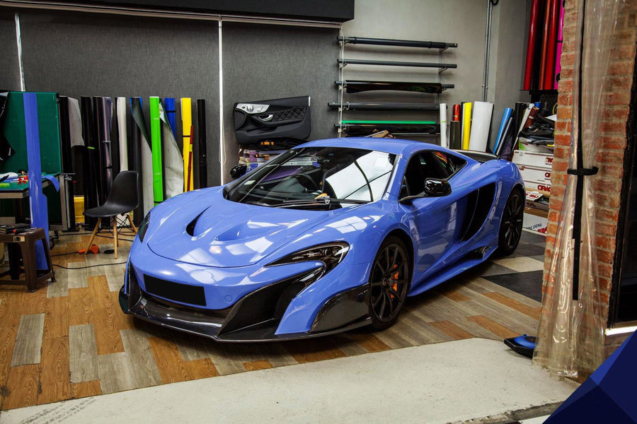 McLaren MP4 12C 675LT Style Partial Carbon Fiber Voorbumper en Zijscherm 2011-2014