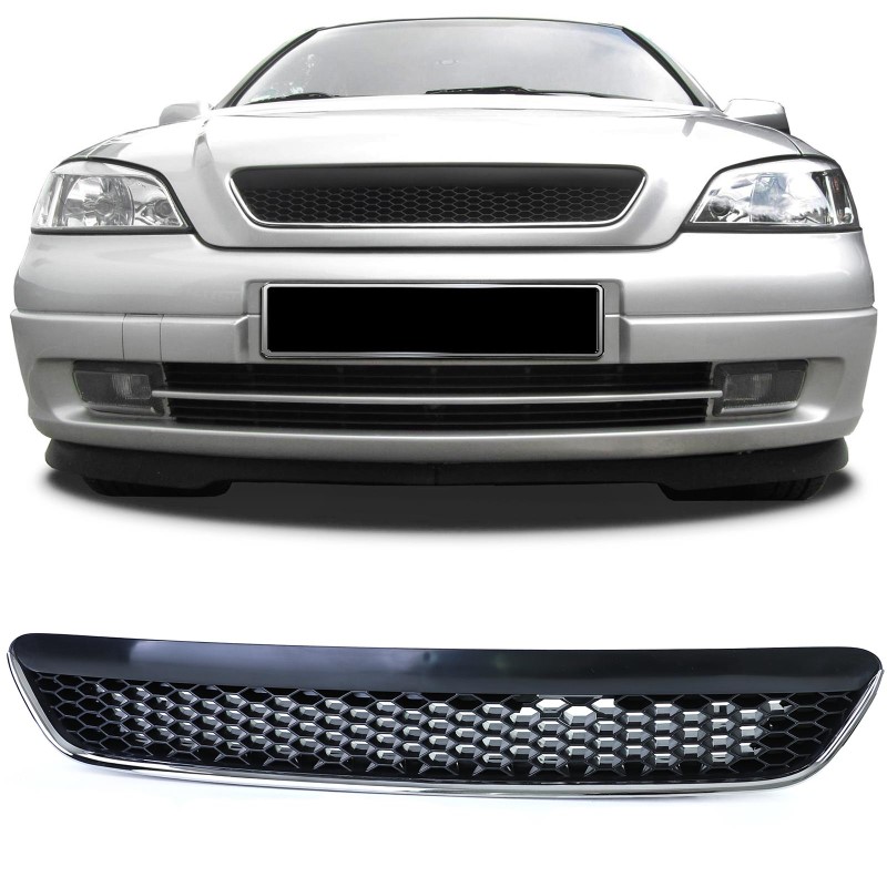 Grill zonder Embleem Opel Astra G zwart