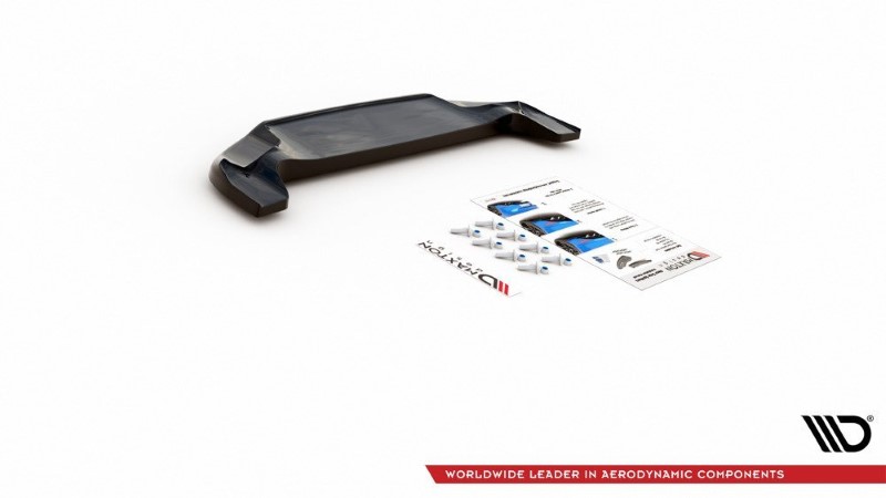 Centrale Spoiler Fiat 124 Spider Abarth Glanzend Zwart