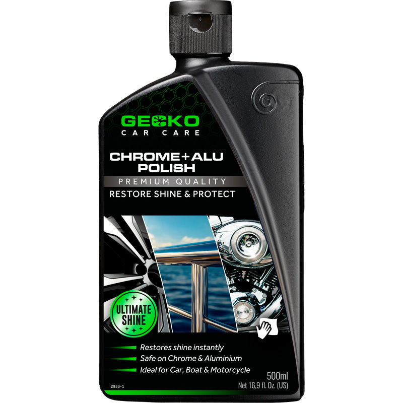 Gecko Chroom & Aluminium poets 500ml