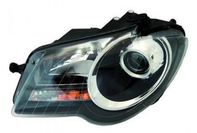 koplamp, Bosch, H7+H7, zwart, incl stelmotortje, rechts VW Toura
