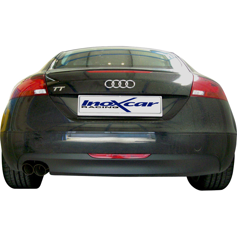 100% RVS Sportuitlaat  Audi TT 2.0 TFSi (200pk) 2006- 2x80mm Racing
