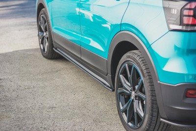 Zijskirts VW T-Cross Glans Zwart