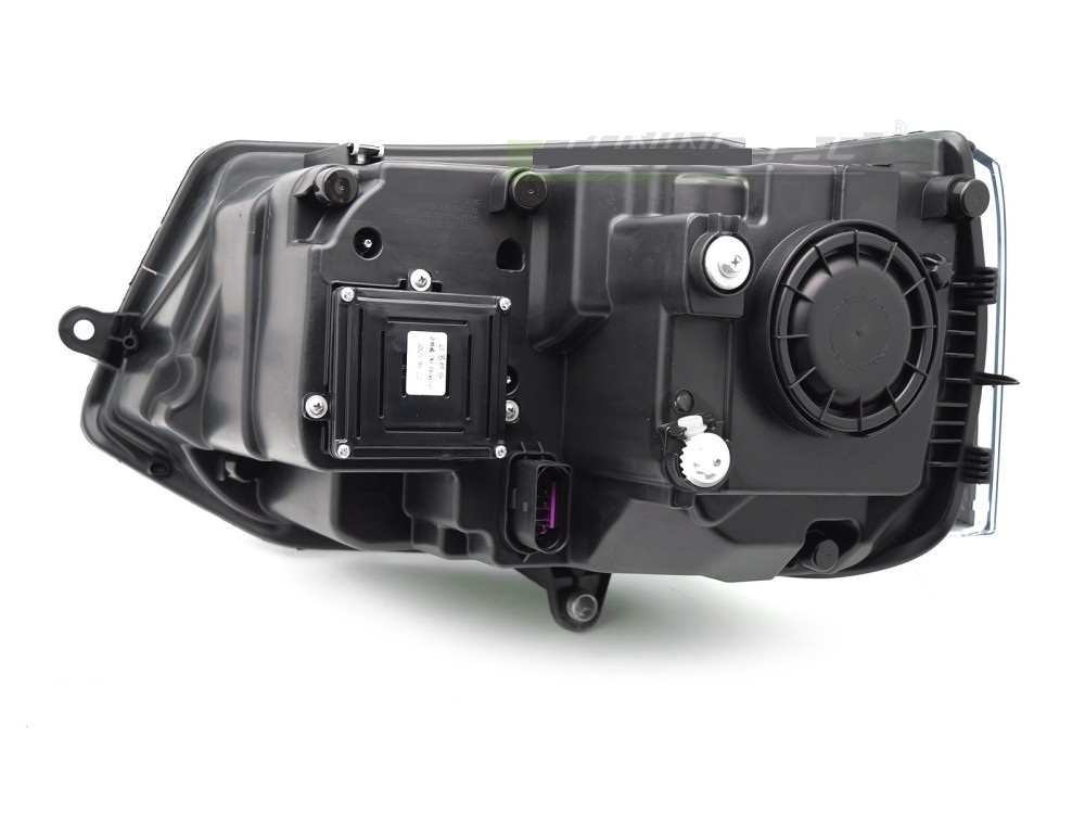 Headlights VW T5 09-.. Devil Eyes Dlite LED Piano-black