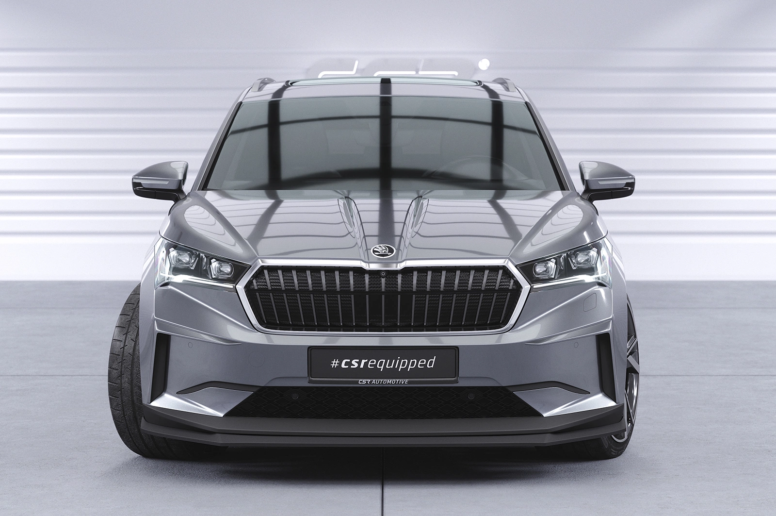 Voorspoiler Skoda Enyaq iV Glans Zwart (2020–)