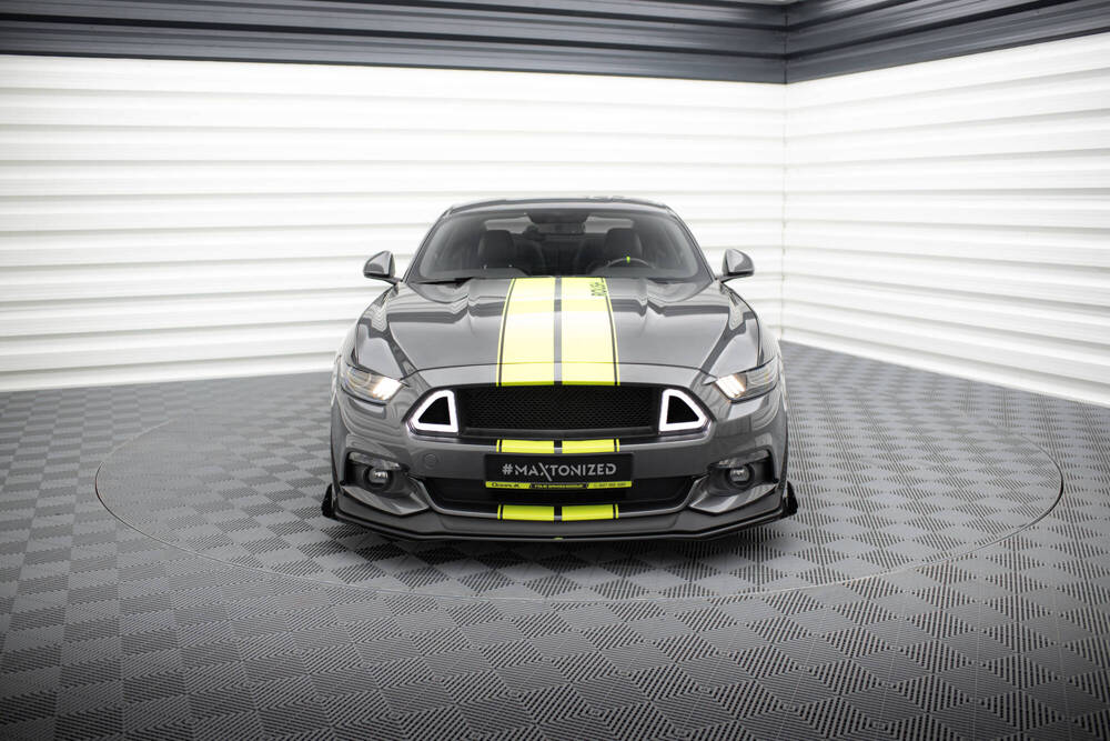 Voorspoiler Ford Mustang GT MK6 Zwart Street Pro + Flaps