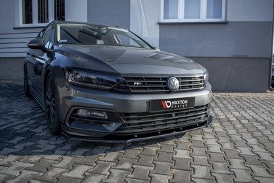 Voorspoiler VW Passat R-Line B8 Glans Zwart