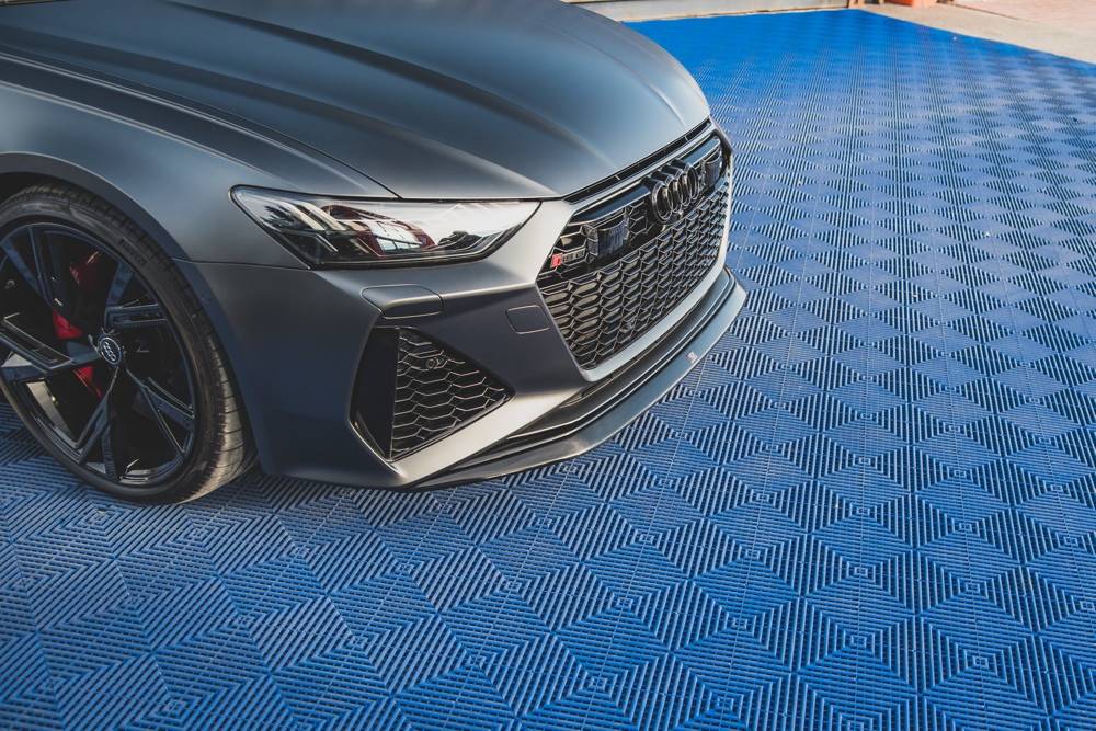 Voorspoiler V.3 Audi RS6 / RS7 C8 Maxton Glanzend Zwart