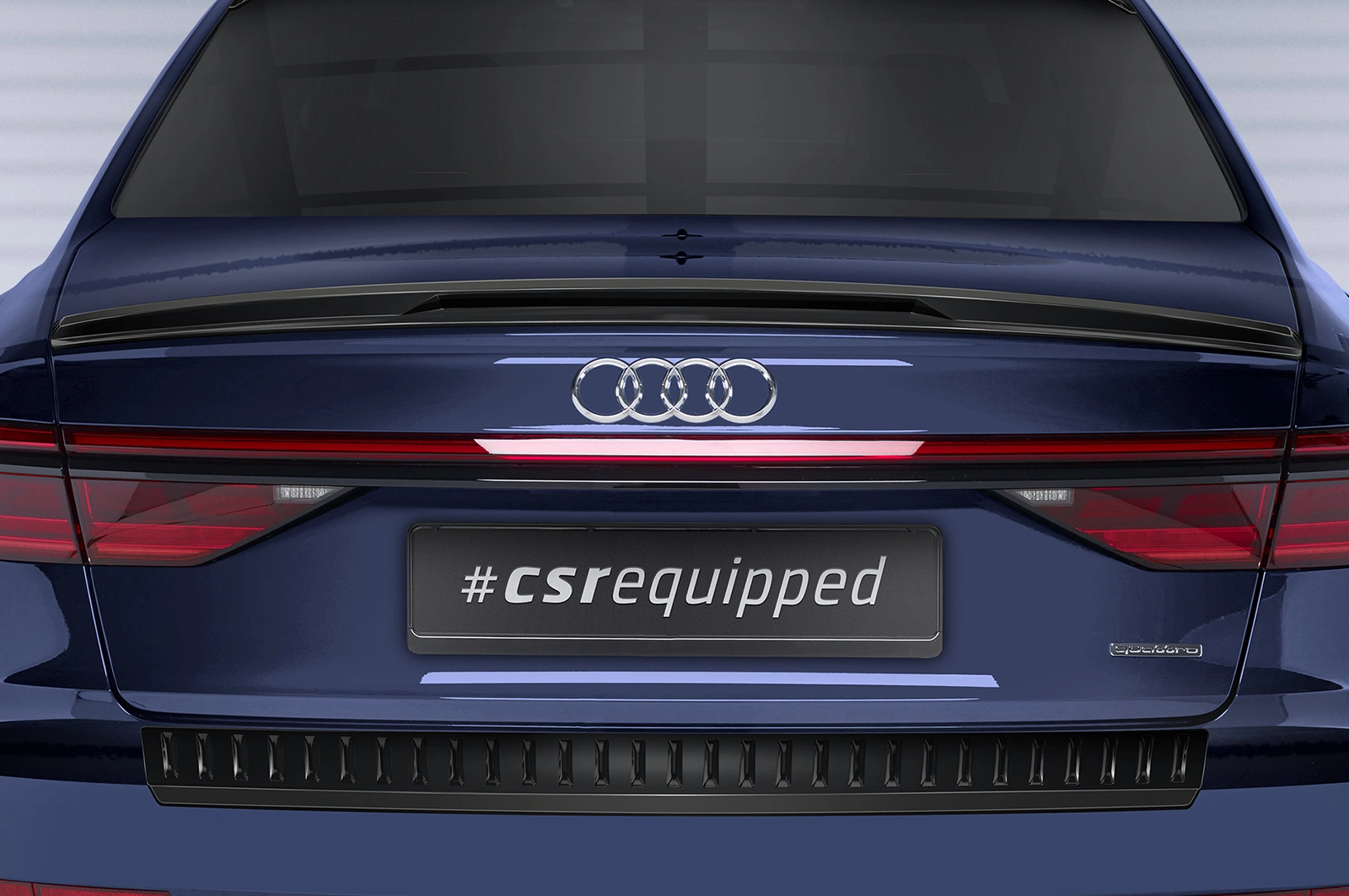 Achterspoiler Audi A8 (D5) glans zwart