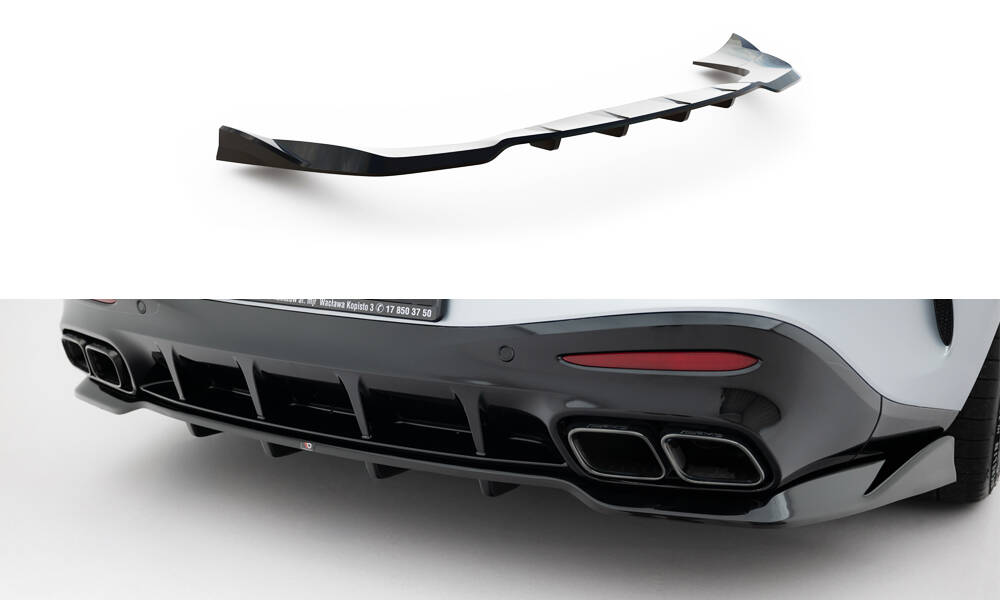 Achter diffuser V.2 Mercedes-AMG GT 63 C192 Maxton Glanzend zwart