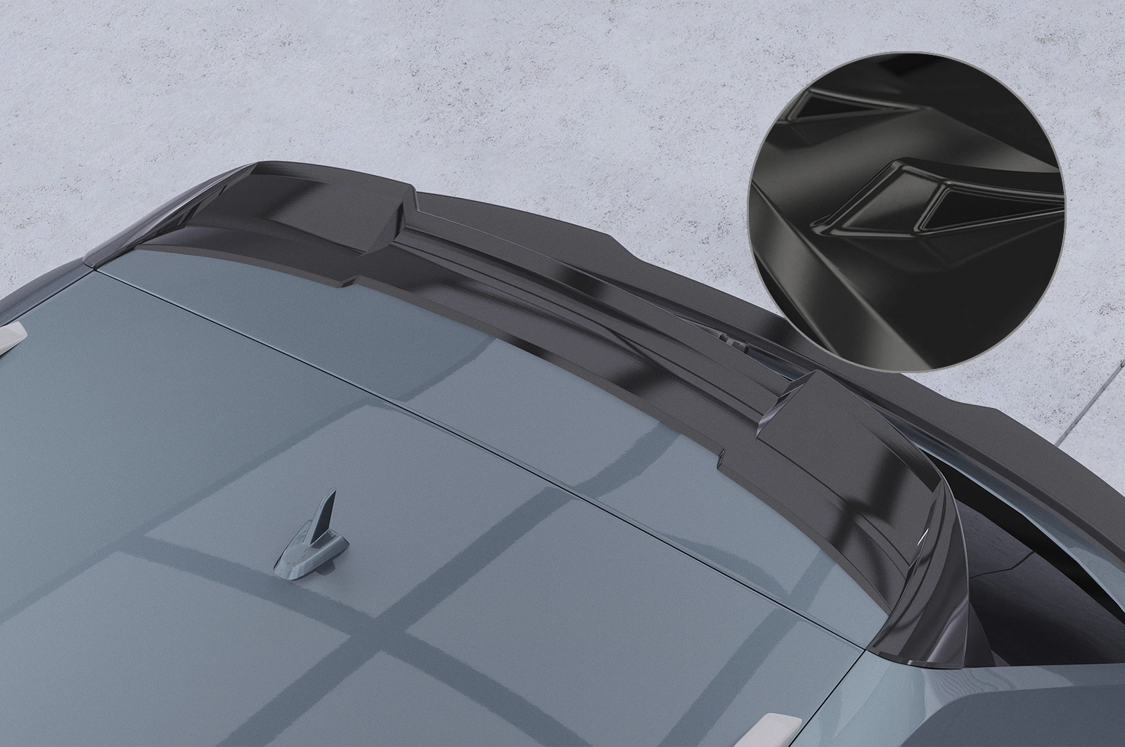 Dakspoiler Audi A3 8V CSR glans zwart