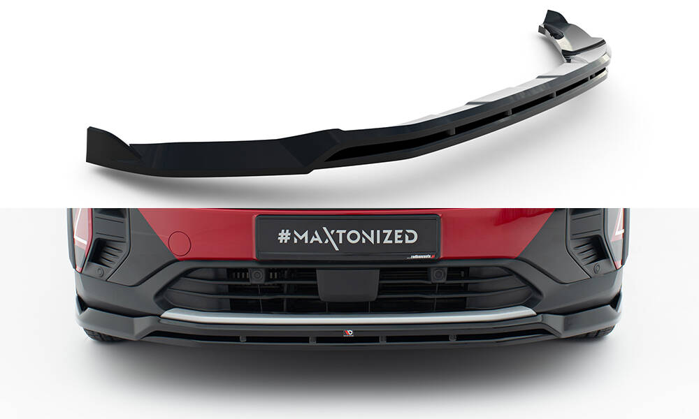 Voorspoiler Ford Tourneo Courier MK2 Maxton Glanzend zwart