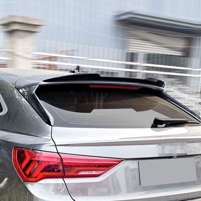 Dakspoiler (Spoiler Cap)  Audi Q3 (F3N) Sportback 2019-2025 (ABS Glanzend zwart)