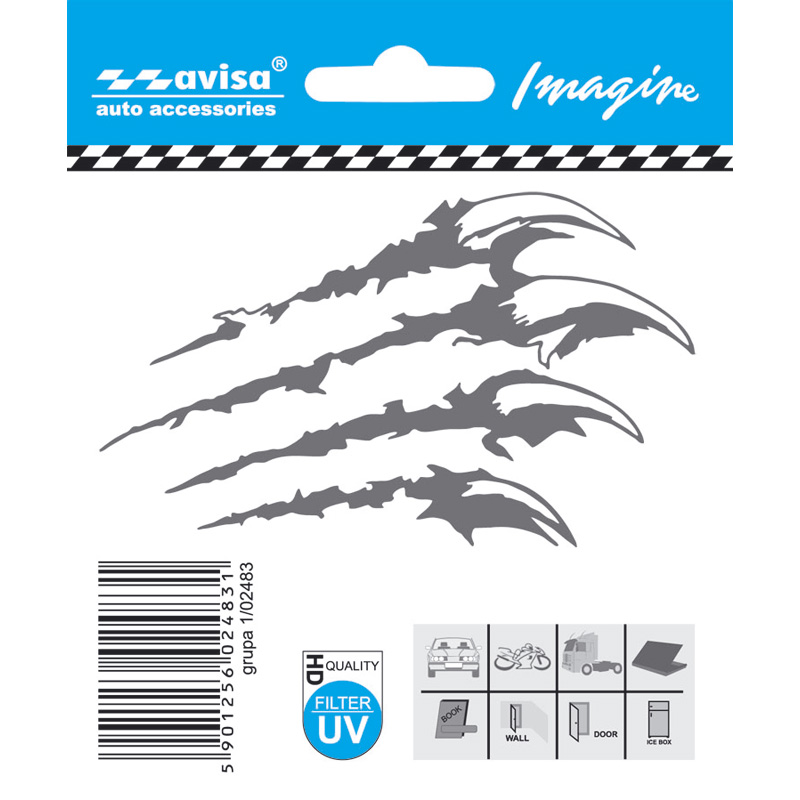 Auto Tattoo Sticker Claws - 9,7x5,9cm
