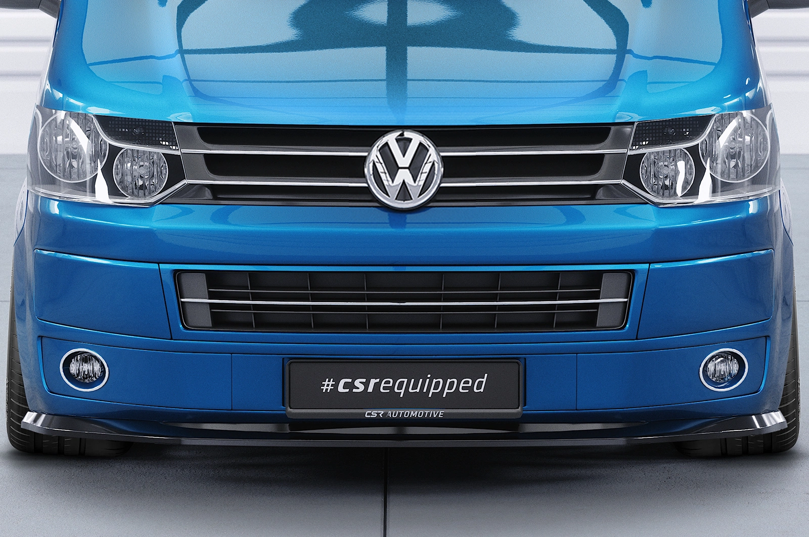 Voorspoiler VW T5 Bus glans zwart – 09/2009–07/2015