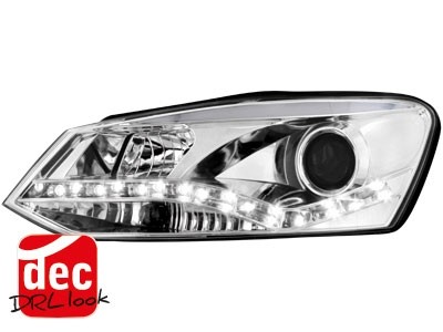 Faros VW Polo 6R 10-.. Dayline Los ojos del Diablo cromo