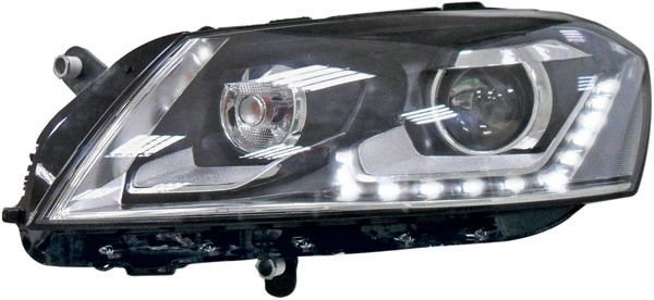 Headlights VW Passat B7 10-14 LED Dayline black
