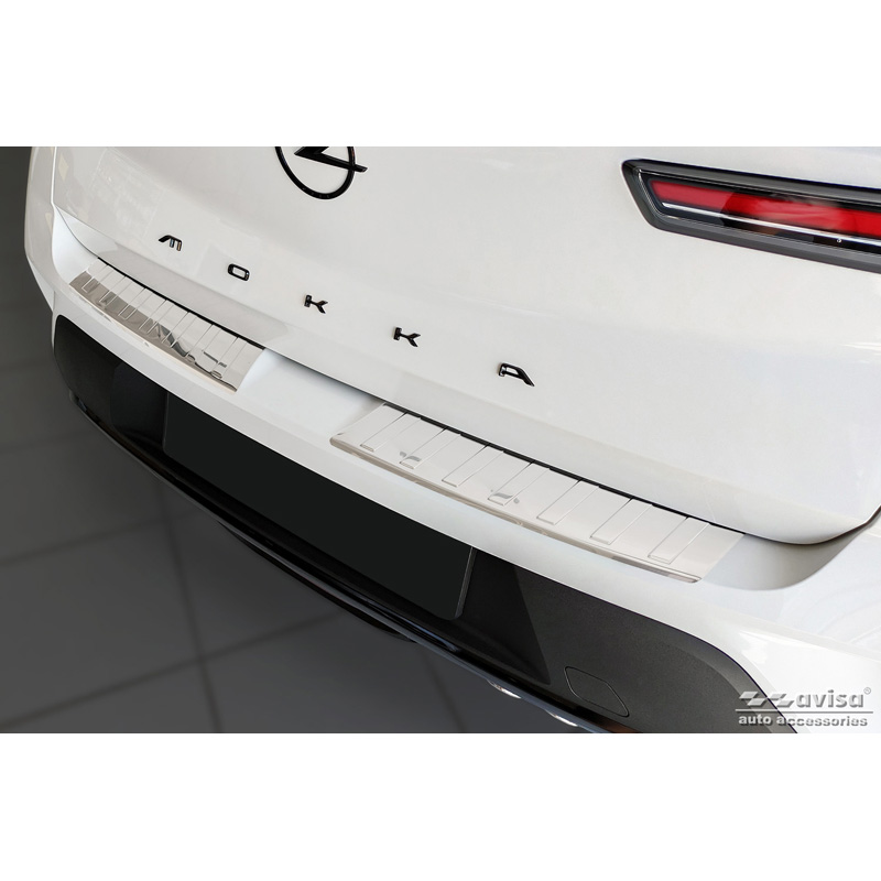 RVS Achterbumperprotector  Opel Mokka 2020- 'Ribs' (2-delig)