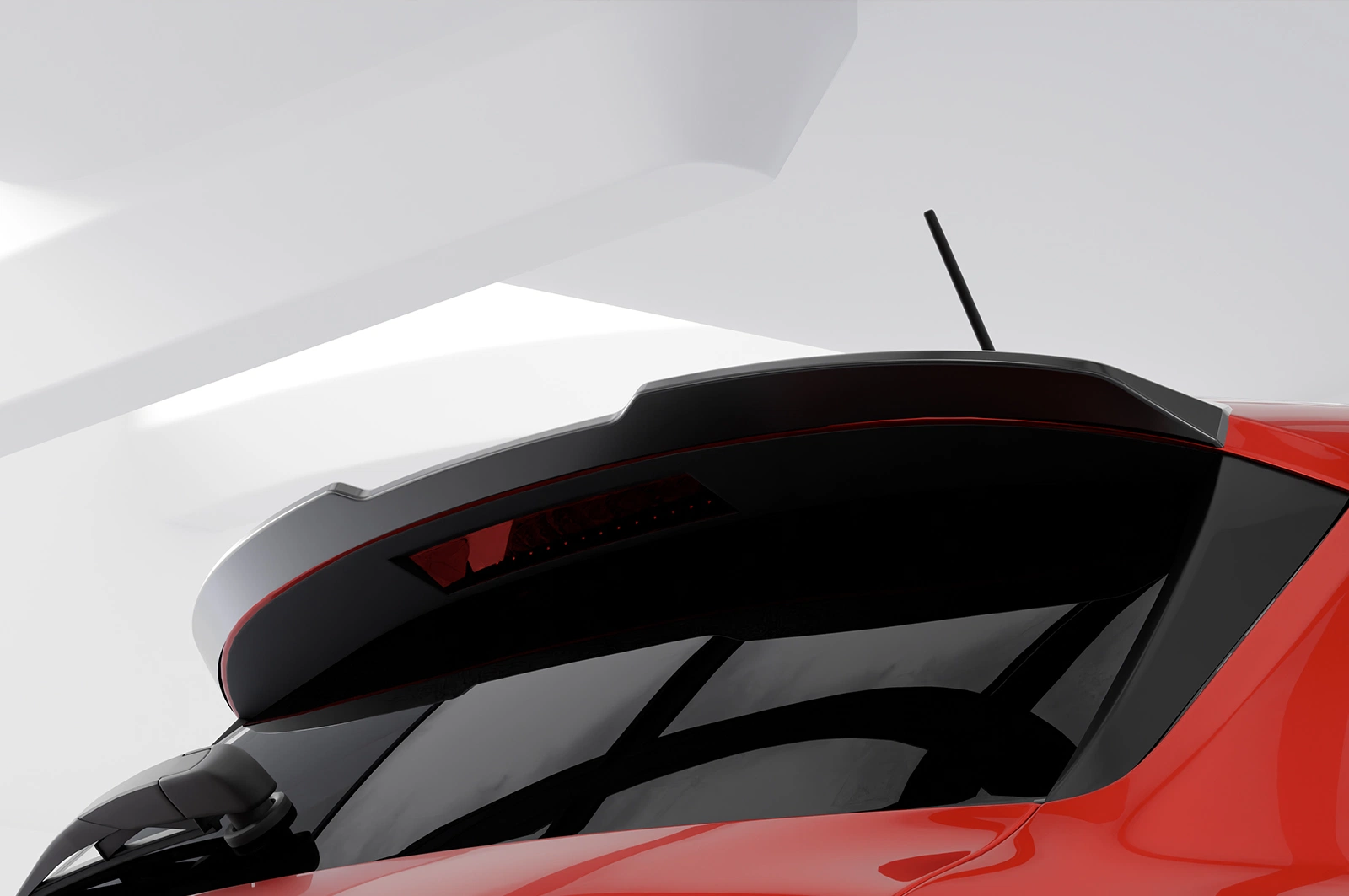 Achterspoiler Fiat 500X Sport glans zwart