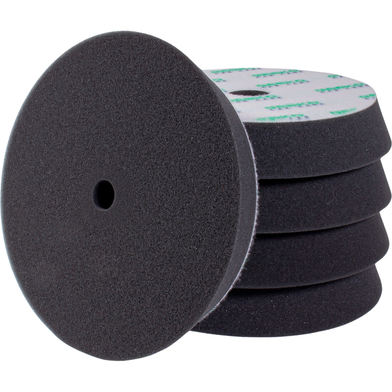Gecko Fine Finishing Polijstpad (Zwart) 80 mm – 5 stuks – 75 mm steunplaat