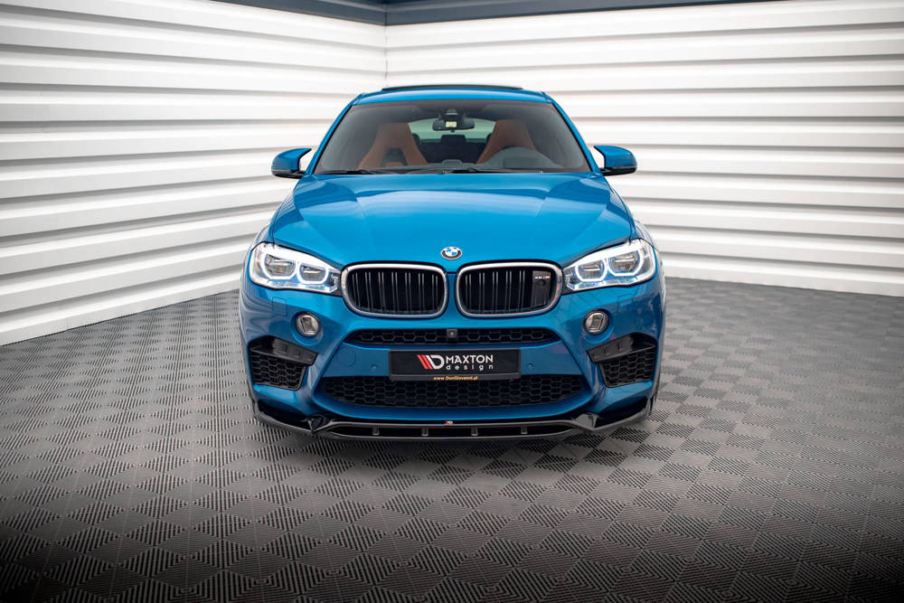 Voorspoiler V.3 BMW X5M F85 / X6M F86 Maxton Glans Zwart