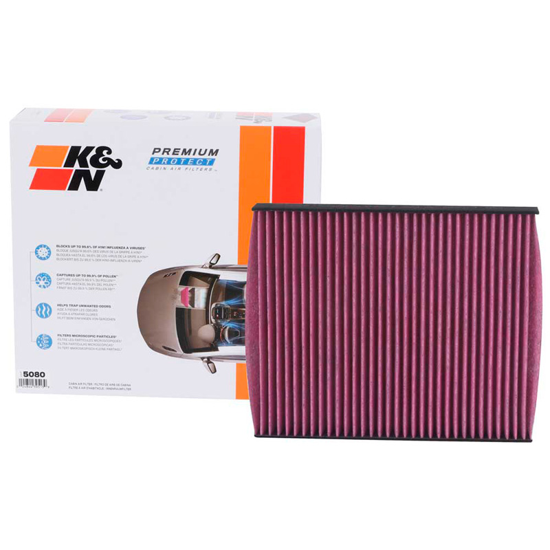 K&N Premium Single-Use Interieurluchtfilter (2 stuks)  BMW diverse modellen (DVF5080)