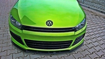 Voorspoiler V.1 Volkswagen Scirocco R Maxton Glans Zwart