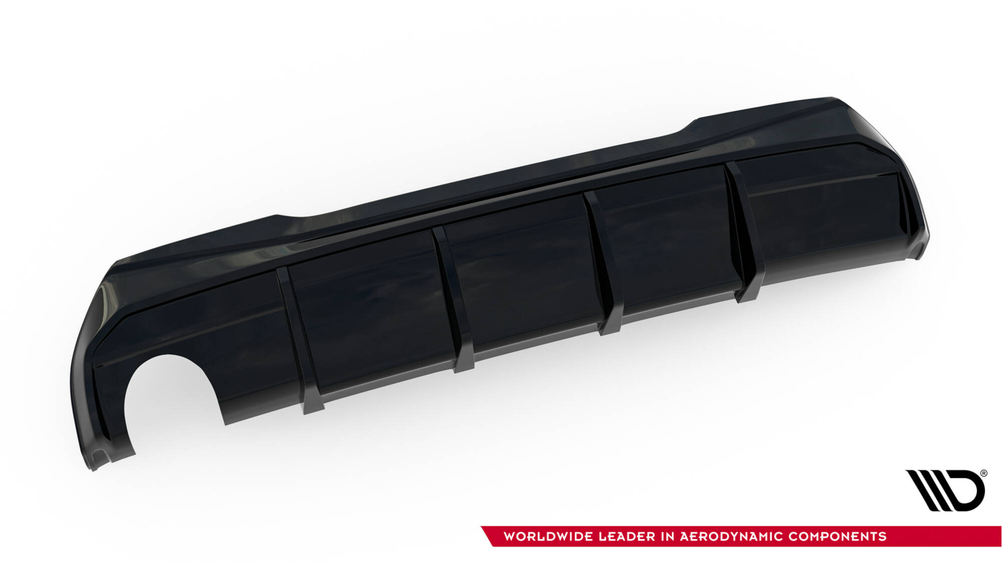Achter Diffuser V.3 BMW 1 F40 M-Pack Maxton Glanzend zwart