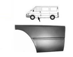 deurplaat, groot, links Ford Transit, 1994-2000