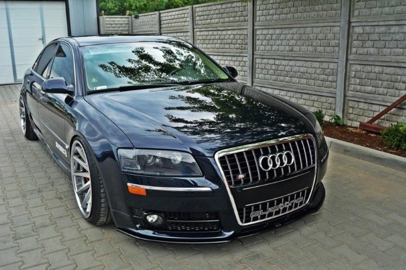 Voor Spoiler VW Audi S8 D3 Glanzend Zwart