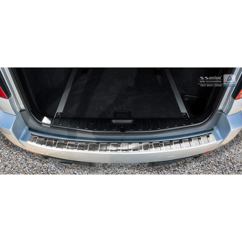 RVS Achterbumperprotector  BMW X3 (E83) Facelift 2006-2010 'Ribs'