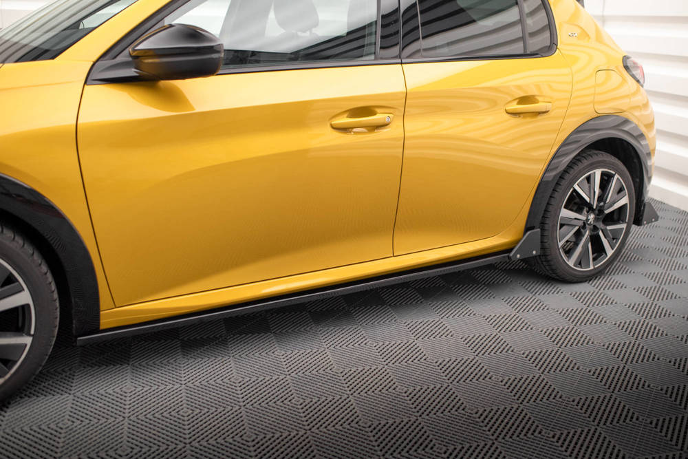 Zijskirts met Canards Peugeot 208 GT Maxton Glans Zwart