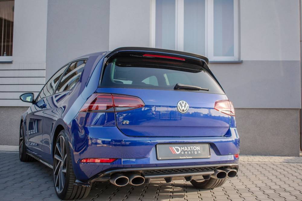 Spoiler VW Golf 7 R/ GTI Facelift Glans Zwart Maxton
