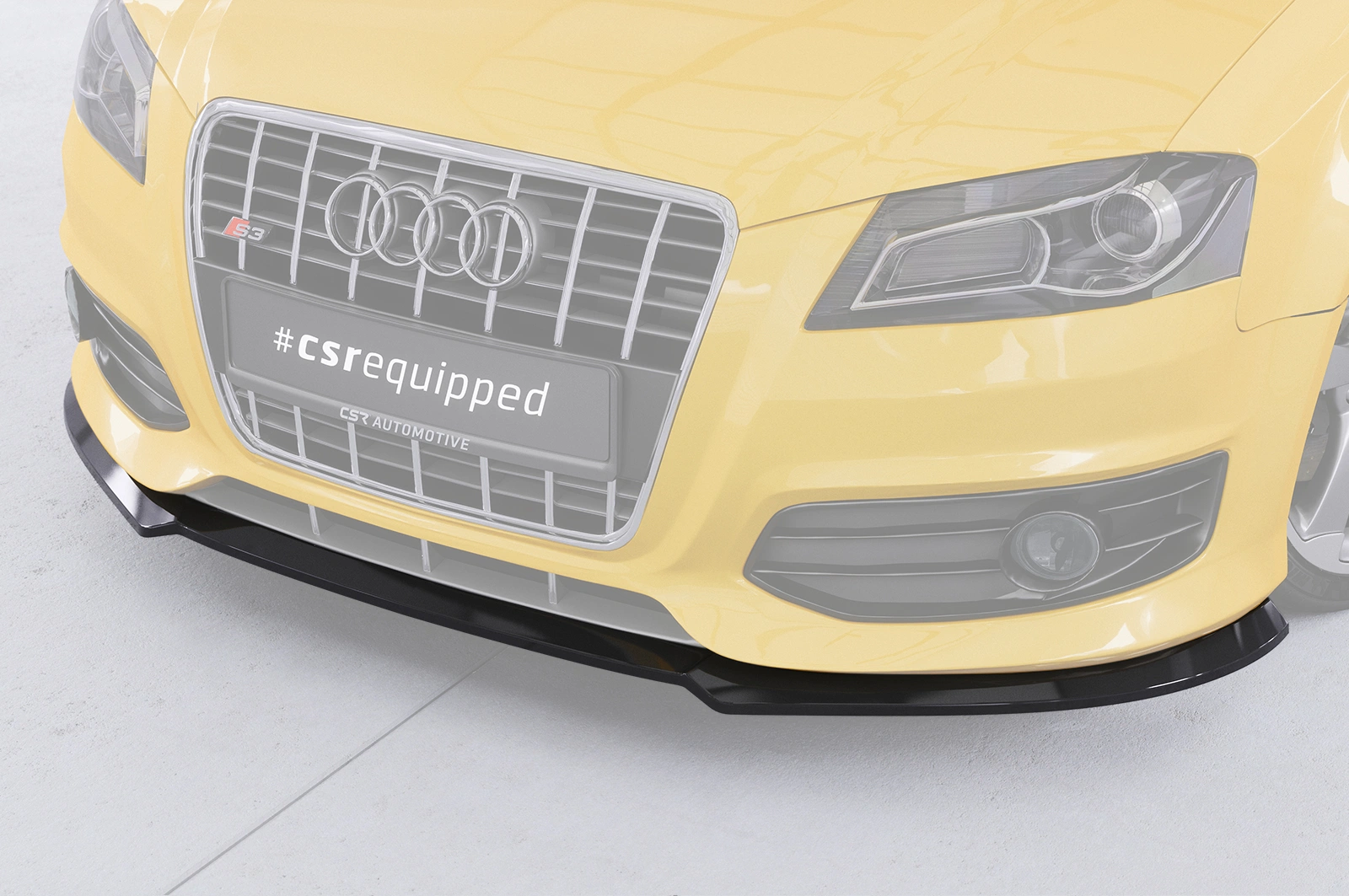 Voorspoiler Audi S3 (8P/8PA) glans zwart