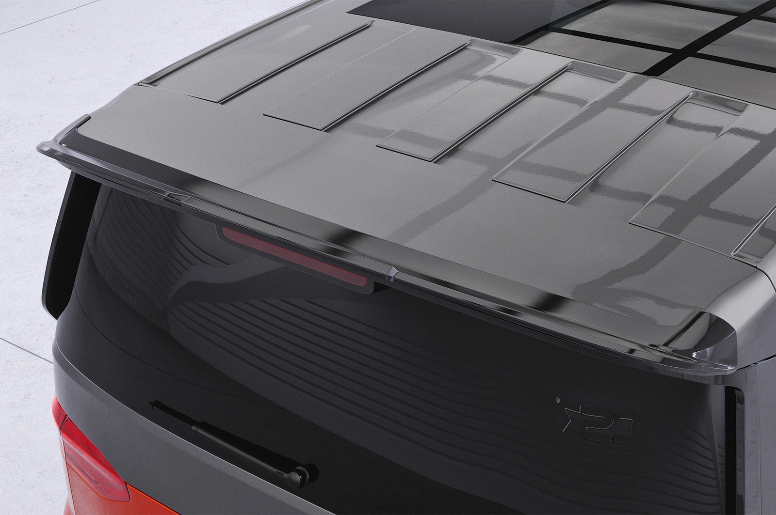 Achterspoiler VW T7 Multivan glans zwart 2021–