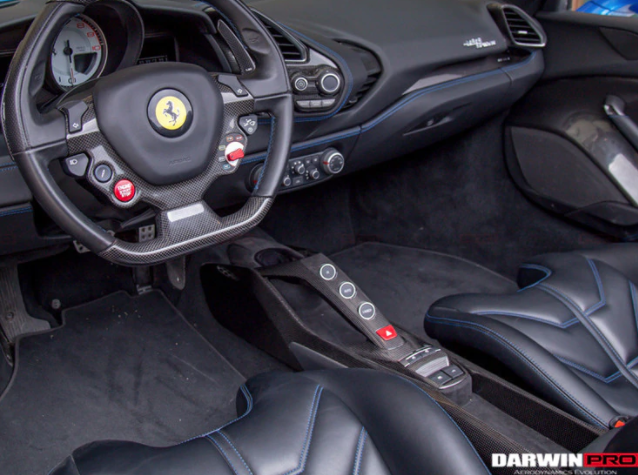 Ferrari 488 GTB/Spyder Dry Carbon Fiber Middenconsole 2015-2019