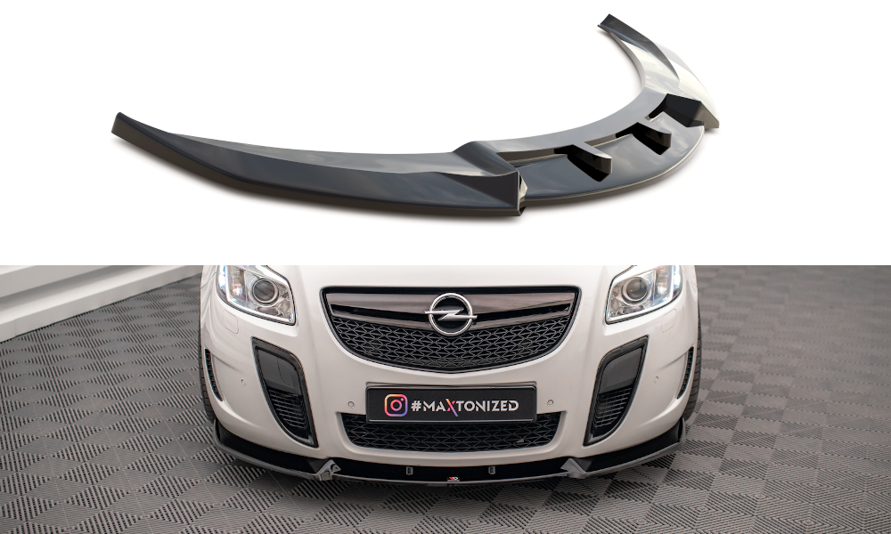 Voorspoiler V.2 Opel Insignia OPC MK1 Glans Zwart