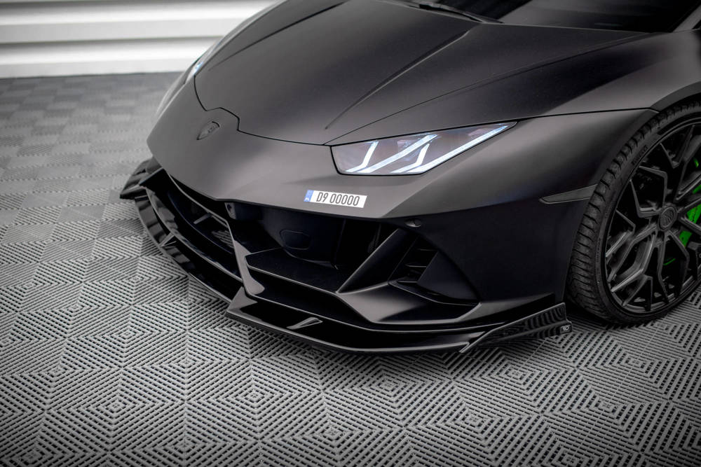 Voorspoiler Lamborghini Huracan EVO LP640 Maxton Glans Zwart