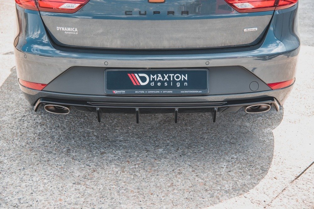 Diffuser V.2 Seat Leon Cupra ST 5F FL Maxton Glans Zwart