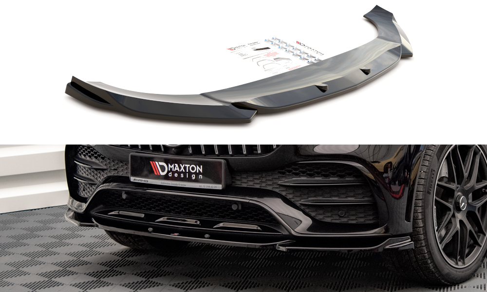 Voorspoiler Mercedes GLE C167 AMG Pakket Coupe / SUV Maxton Glans Zwart