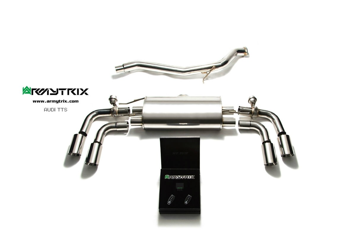 Audi TT / TTS (8J) MKII Quattro Cat-Back (ss) Armytrix EXHAUST S
