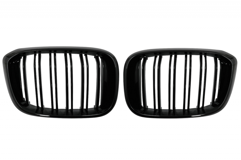 Grill Nieren BMW X3 G01 / X4 G02 Double Stripe M Design Piano Zwart