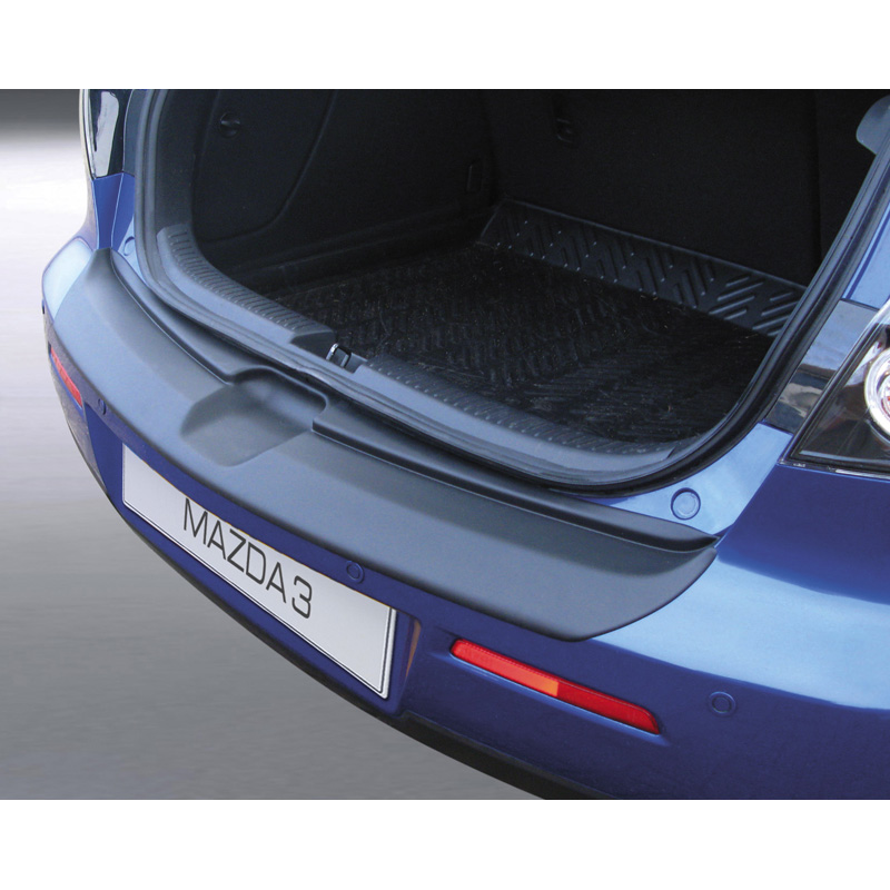 ABS Achterbumper beschermlijst  Mazda 3 HB 5 deurs 2006-2009 excl. Sport Zwart