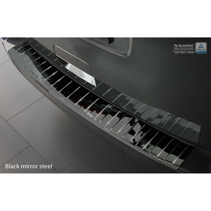 Zwart-Chroom RVS Achterbumperprotector  Citroën Spacetourer / Peugeot Traveller / Toyota Proace Verso 2016- 'Ribs'