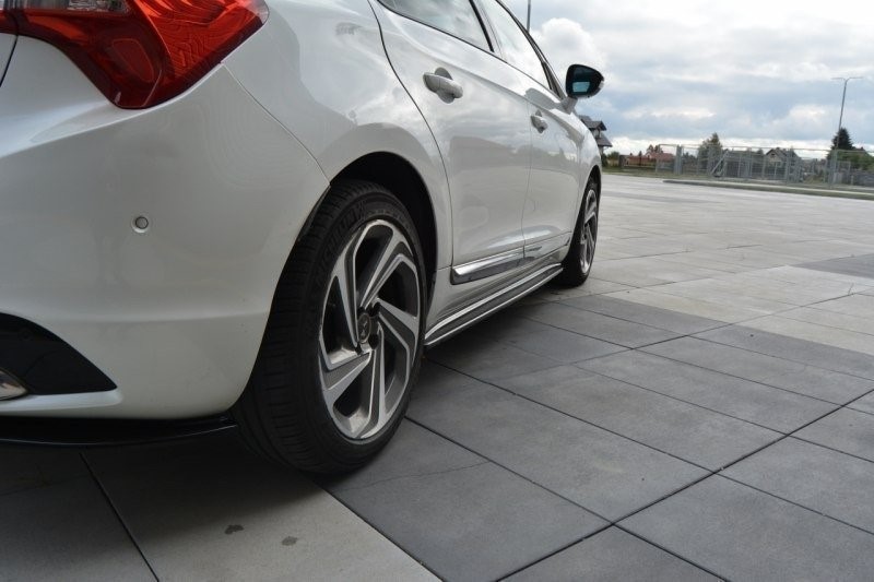 Zijskirts Diffusers Citroen DS5 Facelift Glanzend Zwart