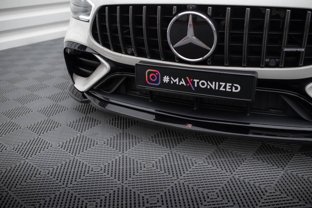 Voorspoiler V.1 Mercedes AMG GT43 Maxton Glans Zwart
