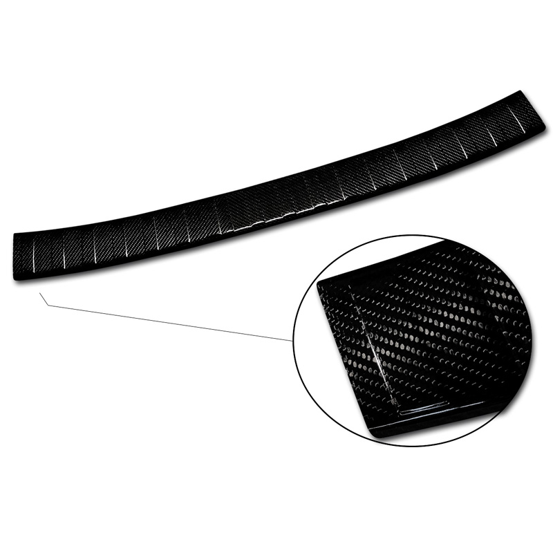 Echt 3D Carbon Achterbumperprotector  Volkswagen Golf Sportsvan 2014-2017 & FL 2017- 'Ribs'