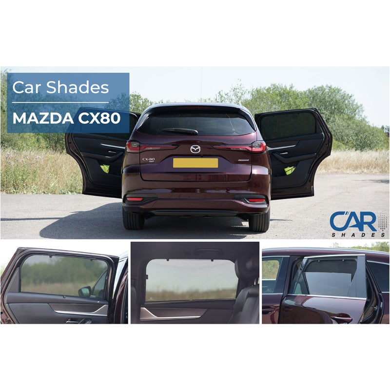 Set Car Shades (achterportieren)  Mazda CX-80 2024- (2-delig)