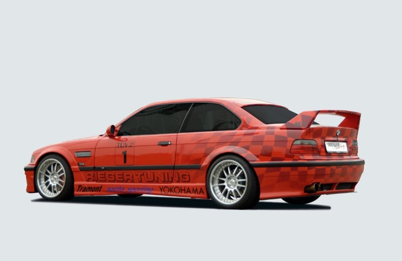 Spoilerzwaard voor Achterbumper BMW E36 Niet compact Rieger