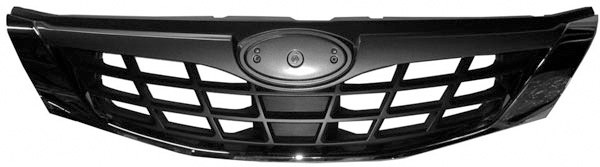 Radiator Grill IMPREZA 08->> ZILVERKLEUR/ZWART